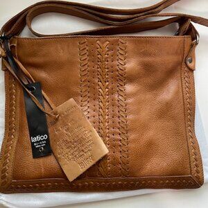 Latico Leathers Crossbody Gigi Cognac Brand New!